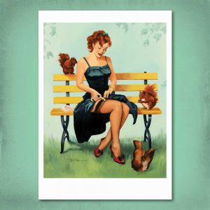 Nuts For You Pin-Up Print