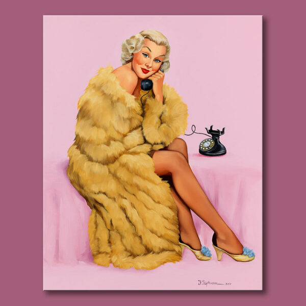It's Fur Yoo-hoo! oil painting fiona stephenson